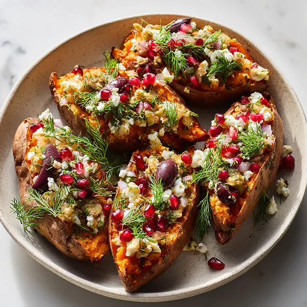 Mediterranean Stuffed Sweet Potatoes - Special