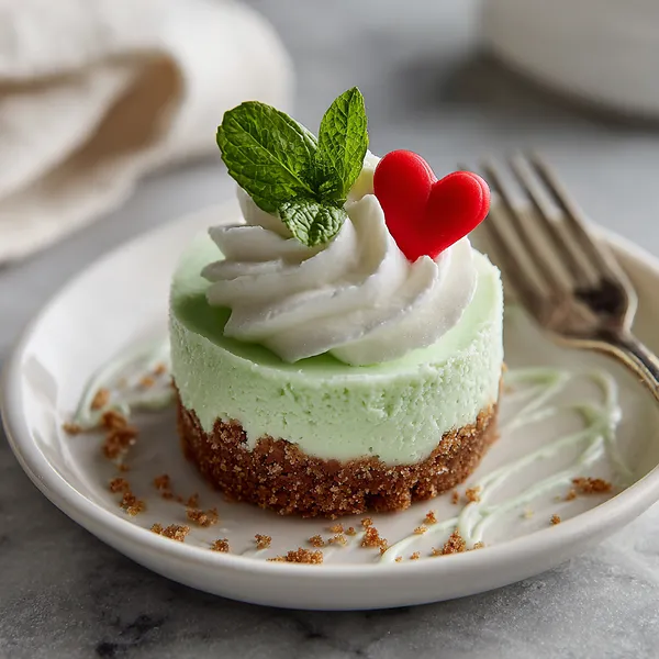 Grinch Mini Cheesecakes