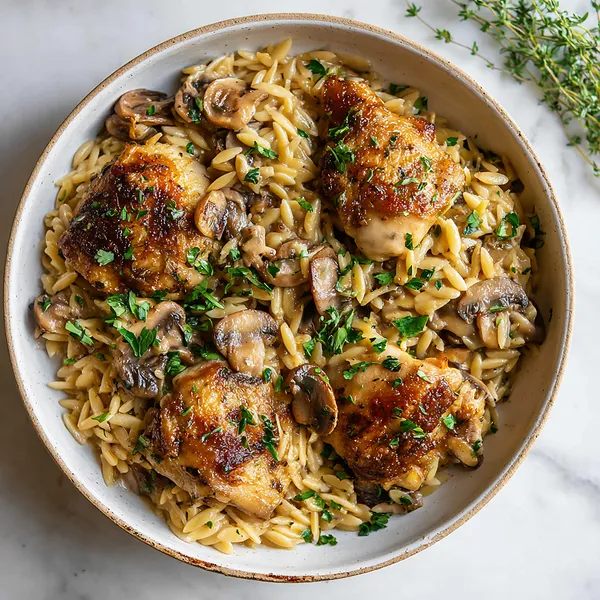Chicken Mushroom Orzo