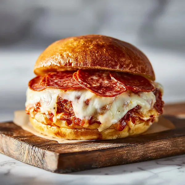 Pepperoni Pizza Burger