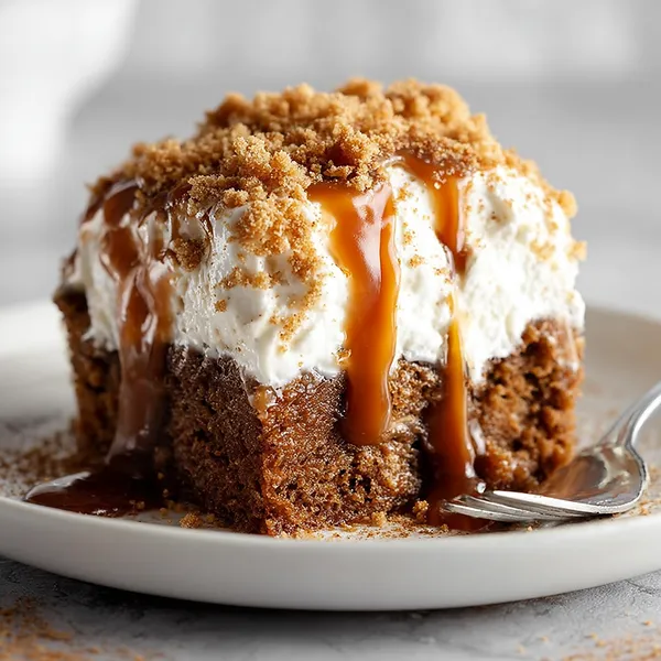 Gingerbread Poke Cake