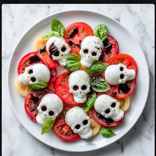 Halloween Skull Caprese