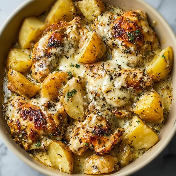 Herb Chicken Potato Bake