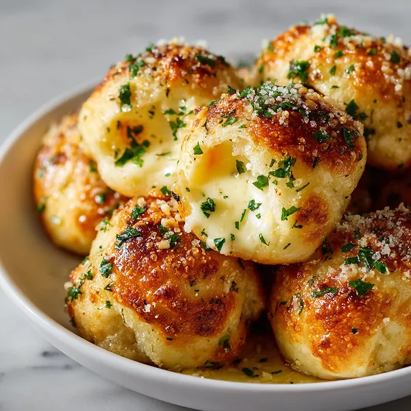 Cheese-Filled Garlic Knots