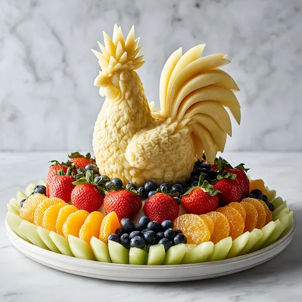 Pineapple Rooster Platter - Special