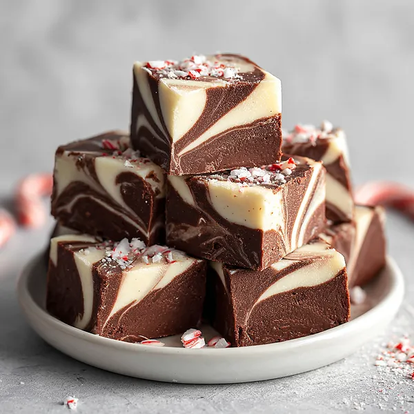 Peppermint Swirl Fudge