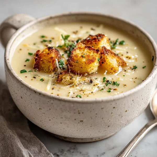 Roasted Garlic Potato Soup
