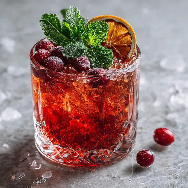 Cranberry Bourbon Smash