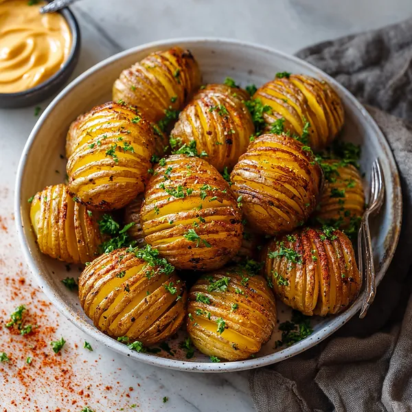 Mini Hasselback Potatoes