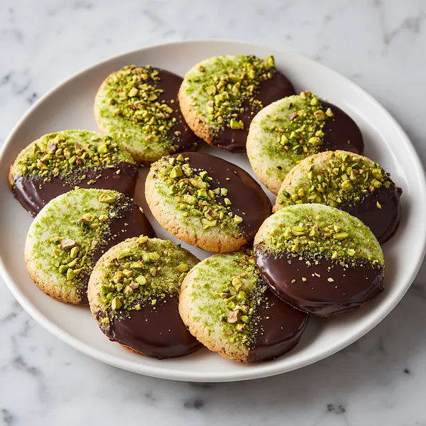 Pistachio Shortbread Cookies