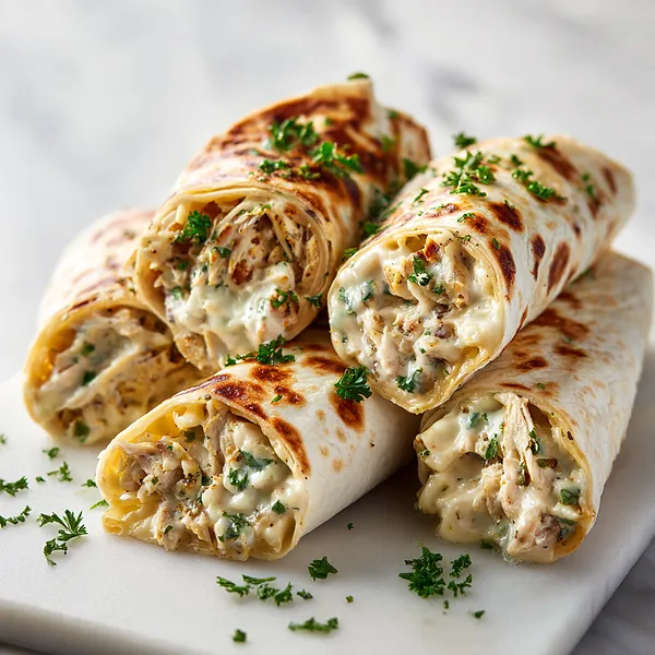 Chicken Alfredo Wraps