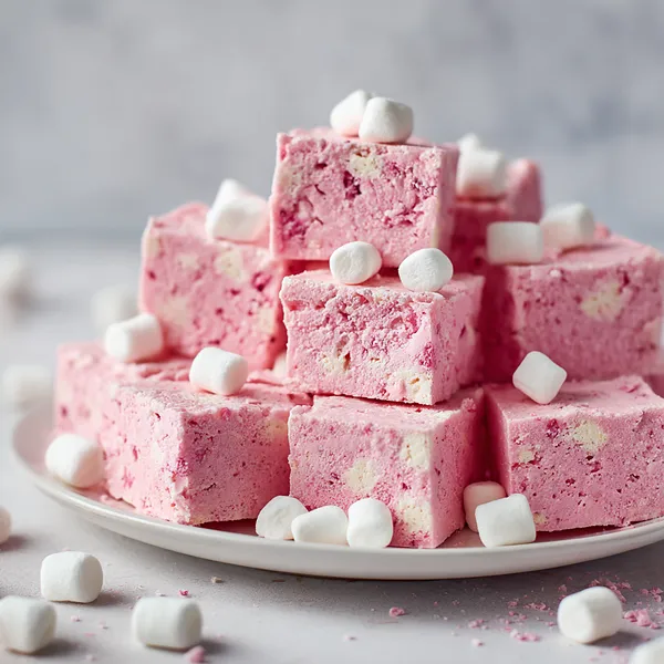 Strawberry Marshmallow Fudge
