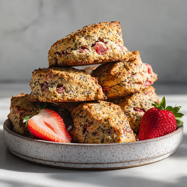 Strawberry Oat Scones