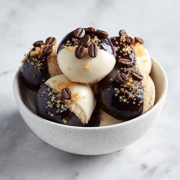 Espresso Black White Cookies